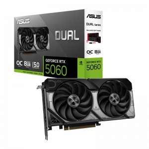 Placa Gráfica Asus NVIDIA GeForce RTX 5060 Dual OC 8GB GDDR7 DLSS4